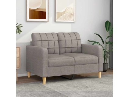 2místná pohovka taupe 120 cm textil 359090