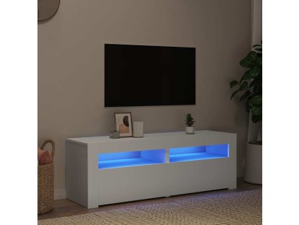 TV skříňka s LED osvětlením bílá 120 x 35 x 40 cm 804355
