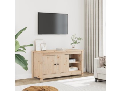 TV skříňka 103 x 36,5 x 52 cm masivní borové dřevo 814589