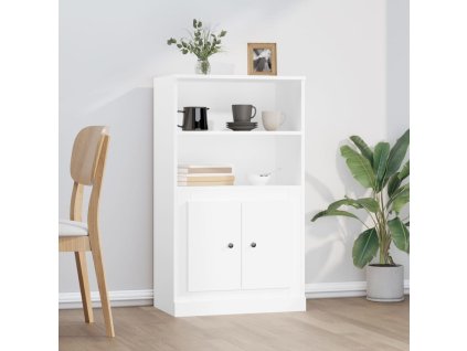 Skříň highboard bílá 60 x 35,5 x 103,5 kompozitní dřevo 816312