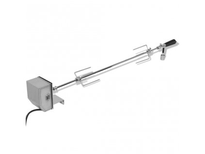 Grilovací rožeň s profesionálním motorem ocelový 1200 mm 42245