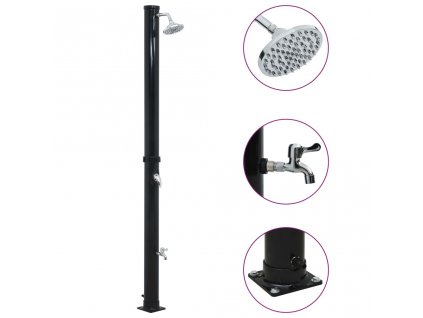 Solární sprcha černá 220 cm 20 l 92310