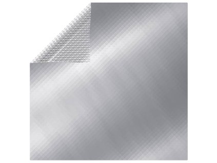 Obdélníkový kryt na bazén 800 x 500 cm PE stříbrný 93103