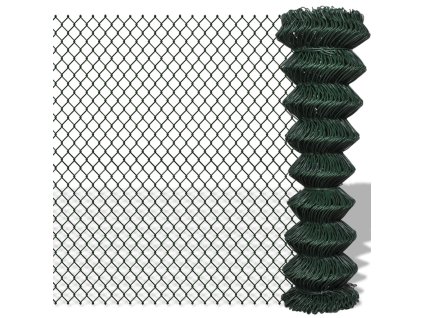 Drátěné pletivo ocel 1,5 x 15 m zelené 140346