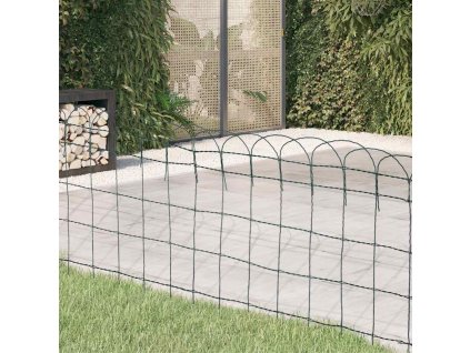 Zahradní plot práškované železo 10 x 0,65 m 141073