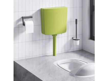 Splachovací WC nádržka se spodním přívodem vody 3/6 l olivová 148007