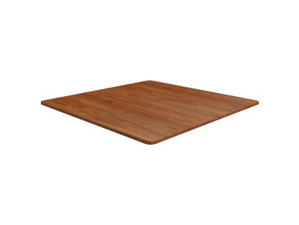 Čtvercová stolní deska tmavě hnědá 90x90x1,5 cm ošetřený dub 343019