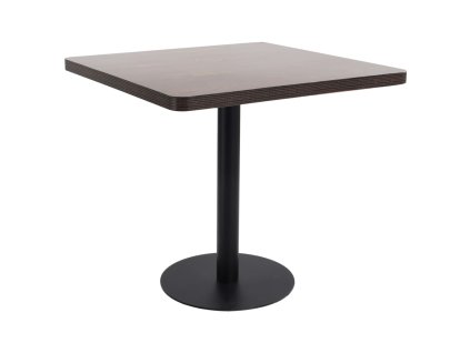 Bistro stolek tmavě hnědý 80 x 80 cm MDF 286434