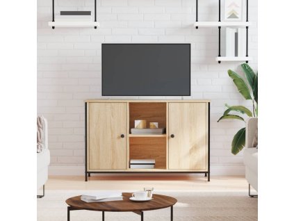 TV skříňka dub sonoma 100 x 35 x 65 cm kompozitní dřevo 832779