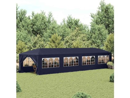 Zahradní party stan 3x12 m modrý 91430