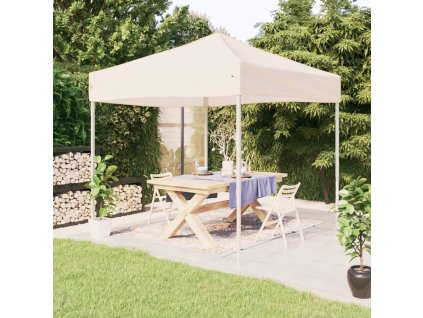 Skládací party stan krémový 2 x 2 m 93494