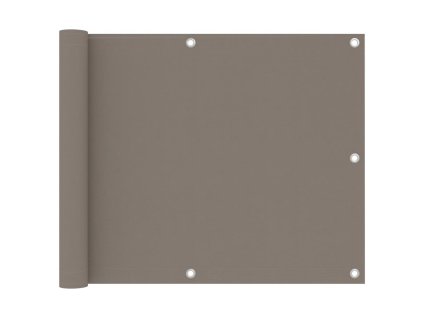 Balkónová zástěna taupe 75 x 300 cm oxfordská látka 134984
