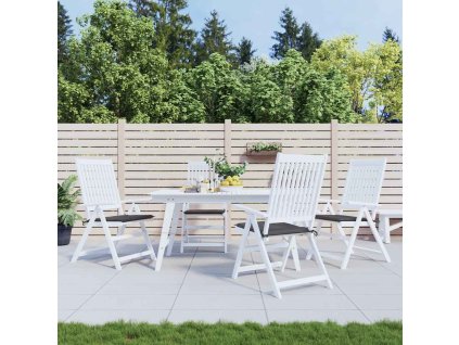 Podušky na zahradní židli 4 ks antracitové 50x50x4 cm oxford 314038