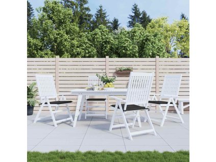 Podušky na zahradní židli 4 ks černé 50x50x4 cm látka oxford 314052