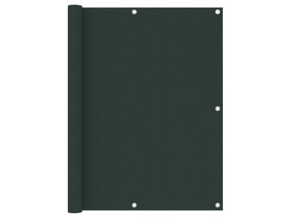 Balkónová zástěna tmavě zelená 120 x 600 cm oxfordská látka 135007