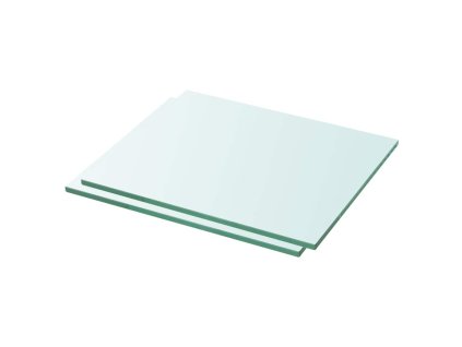 Policové desky 2 ks sklo čiré 30 x 20 cm 3051549