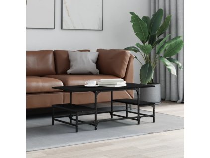 Konferenční stolek černý 100 x 50,5 x 40 cm kompozitní dřevo 835374