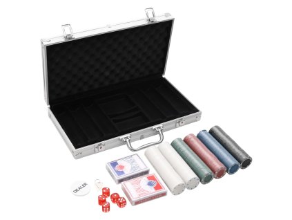 Sada žetonů na poker 300 ks 4 g 80415