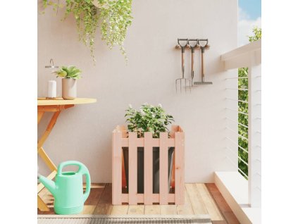 Zahradní truhlík plotový design 50x50x50 cm masivní douglaska 832455