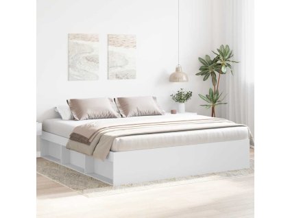 Rám postele bílý 200 x 200 cm 3203887