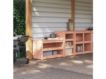 Skříňky do venkovní kuchyně 2 ks masivní dřevo douglasky 3196133