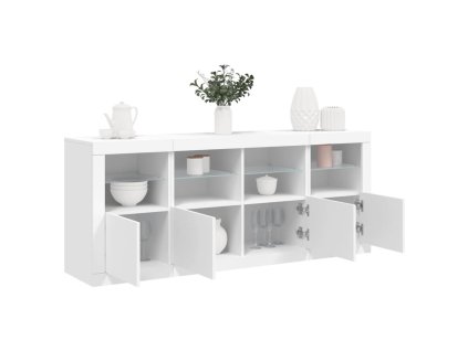 Příborník s LED osvětlením bílý 163 x 37 x 67 cm 3209072