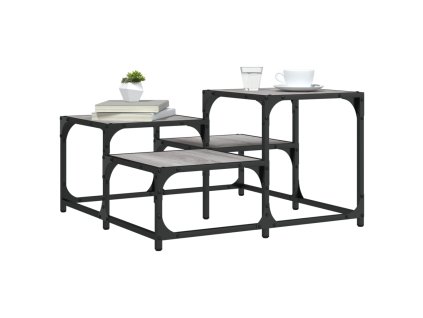 Konferenční stolek šedý sonoma 68 x 68 x 40 cm kompozitní dřevo 837750