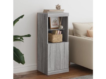 Příborník s LED osvětlením šedý sonoma 41 x 37 x 67 cm 836691