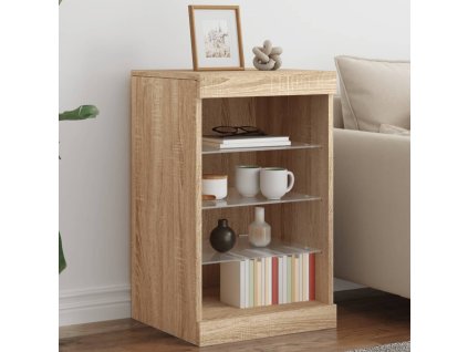 Příborník s LED osvětlením dub sonoma 41 x 37 x 67 cm 836723