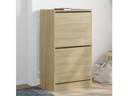 Botník se 2 výklopnými zásuvkami dub sonoma 60 x 42 x 108 cm 3214387