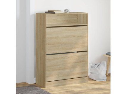 Botník se 2 výklopnými zásuvkami dub sonoma 80 x 34 x 116 cm 3214408