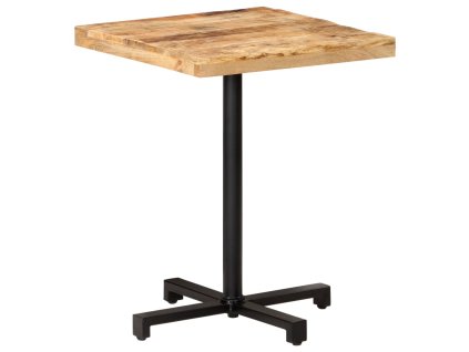 Bistro stůl čtvercový 60 x 60 x 75 cm hrubé mangovníkové dřevo 320264