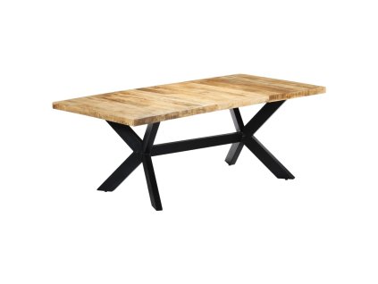 Jídelní stůl 200 x 100 x 75 cm masivní mangovníkové dřevo 247427