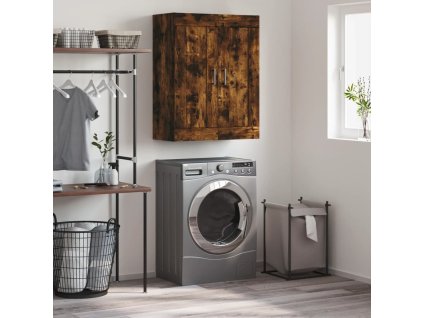 Nástěnná skříňka kouřový dub 69,5 x 34 x 90 cm kompozitní dřevo 830393