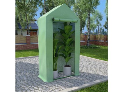Skleník s ocelovým rámem 0,5 m² 1 x 0,5 x 1,9 m 48168