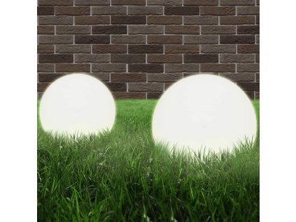 Kulovité LED lampy 2 ks koule 25 cm PMMA 50655