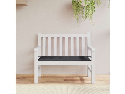 Poduška na zahradní lavici černá 120x50x4 cm oxfordská látka 47618