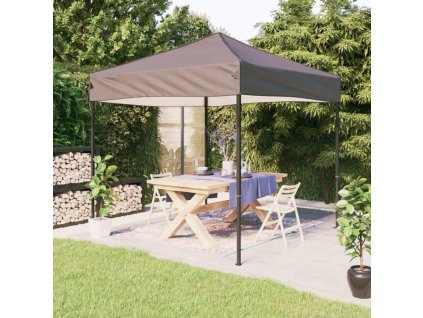 Skládací party stan taupe 2 x 2 m 93498