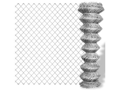Drátěné pletivo pozinkovaná ocel 25 x 1,5 m stříbrné 141493