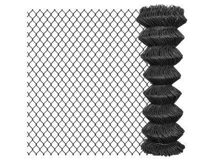 Drátěné pletivo ocel 15 x 1,25 m šedé 142425