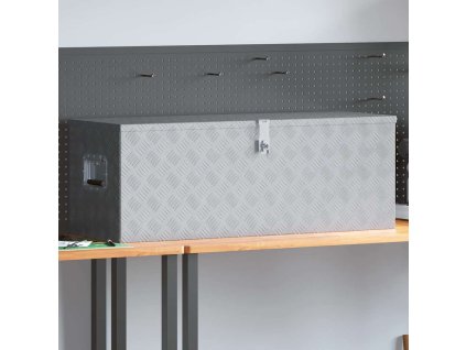 Hliníkový box 110,5 x 38,5 x 40 cm stříbrný 142941