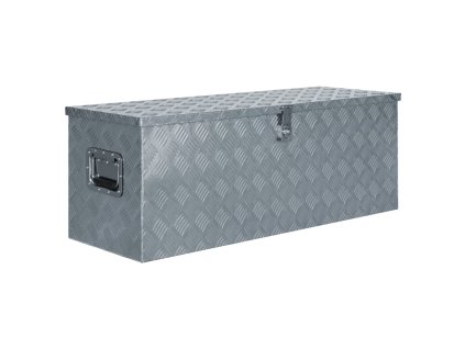 Hliníkový box 110,5 x 38,5 x 40 cm stříbrný 142941