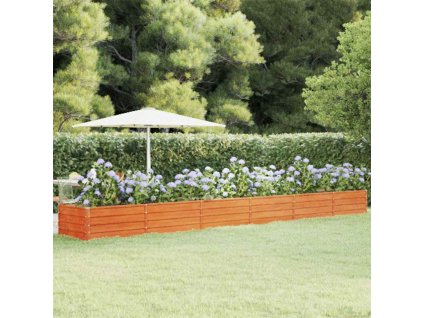 Zahradní vyvýšený záhon rezavý 600 x 80 x 45 cm cortenová ocel 151968