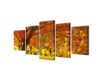 Sada obrazů, tisk na plátně, javor, 100 x 50 cm 241576