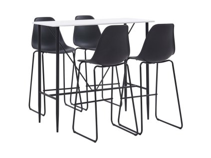 5dílný barový set plast černý 279874