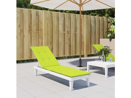 Poduška na polohovací židli jasně zelená (75+105) x 50 x 4 cm 314184