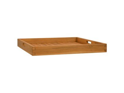 Servírovací podnos 60 x 60 cm masivní teakové dřevo 315458