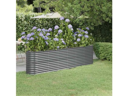 Vyvýšený záhon pozinkovaná ocel 260x40x68 cm antracitový 318906