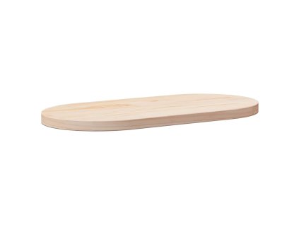 Stolní deska 60 x 30 x 2,5 cm masivní borové dřevo oválná 824340