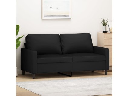 2místná pohovka černá 140 cm samet 359204